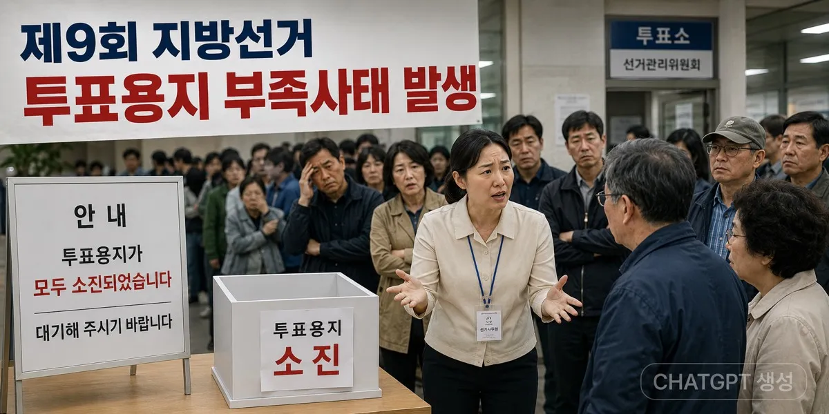 제9회 지방선거 투표용지 부족 사태 정리 (2026.06.03) — 어디서, 왜, 어떻게 됐나